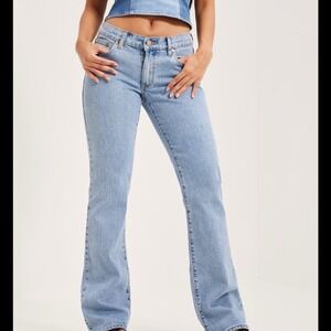 Abrand Jeans Women's‎ Light Wash low flattering Bootcut Denim Jeans Size 26 AU8